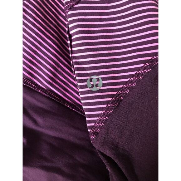 Lululemon Run For Your Life Crop Pant Hyper Stripe - Picture 7 of 12
